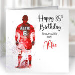 3445 personalised rugby man birthday card 2