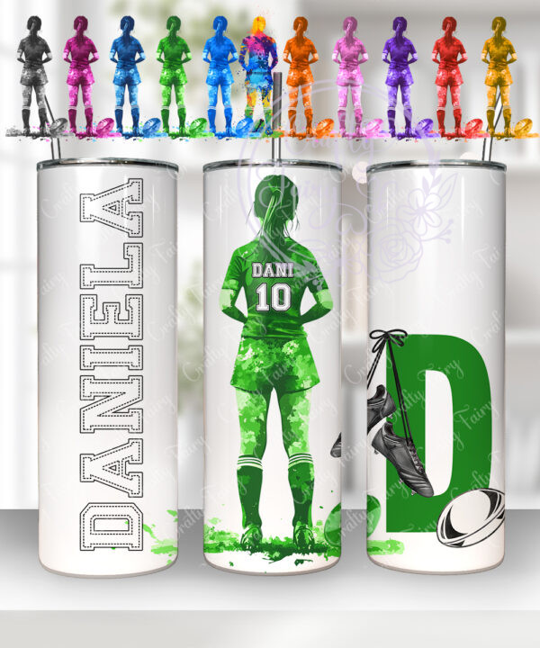 3450 personalised rugby girl tumbler 1