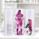 3451 personalised rugby woman tumbler 2