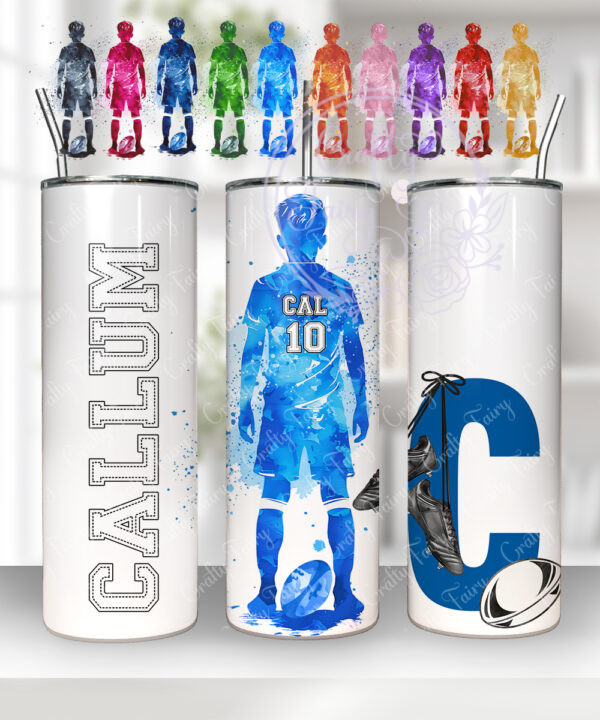 3452 personalised rugby boy tumbler 1