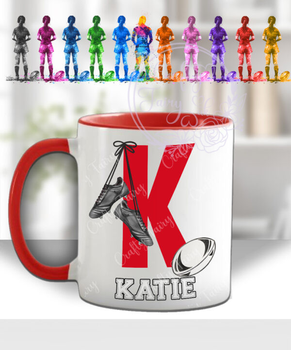 3454 personalised rugby girl mug 2