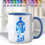 3457 personalised rugby player man mug 2