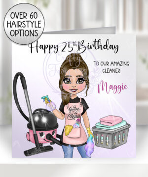 3459 personalised cleaner birthday card 1