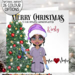 personalised nhs staff healthcare worker nurse new uniform christmas card