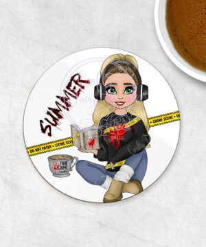 3505 personalised true crime coaster 1