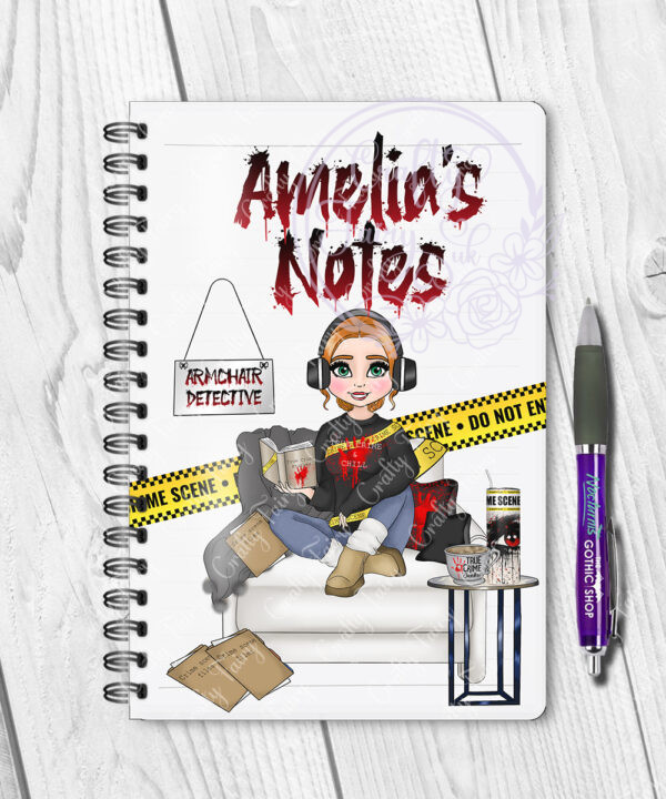 3511 personalised true crime notebook 1
