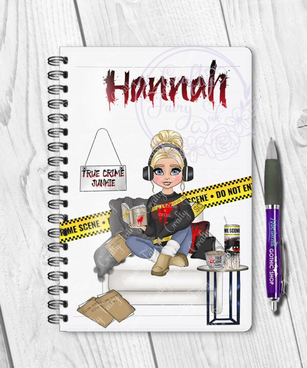 3511 personalised true crime notebook 3