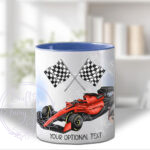 3525 personalised racing car driver lady mug 2
