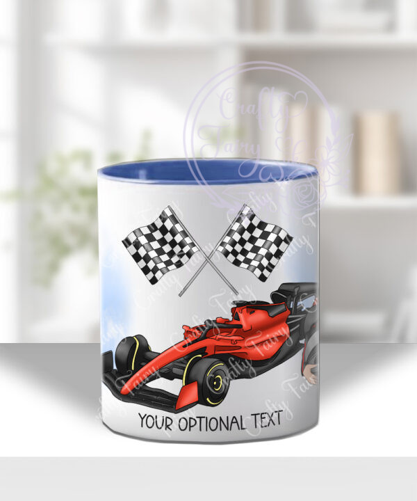 3525 personalised racing car driver lady mug 2