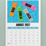 personalised family fun days 2026 calendar