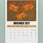 personalised family fun days 2026 calendar