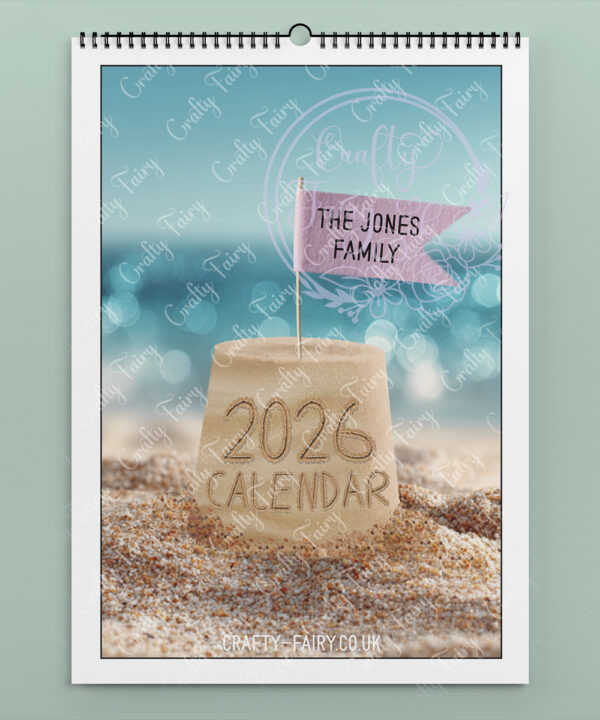 personalised family fun days 2026 calendar