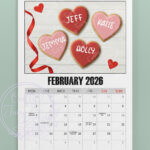 personalised family fun days 2026 calendar
