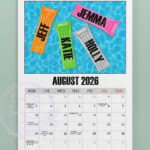 personalised family fun days 2026 calendar