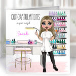 601 personalised nail tech congratulations card 1