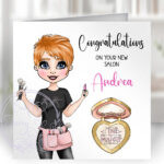 654 personalised makeup artist congrats card 1