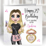 654 personalised makeup artist congrats card 2