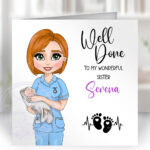 714 personalised midwife congrats card 1