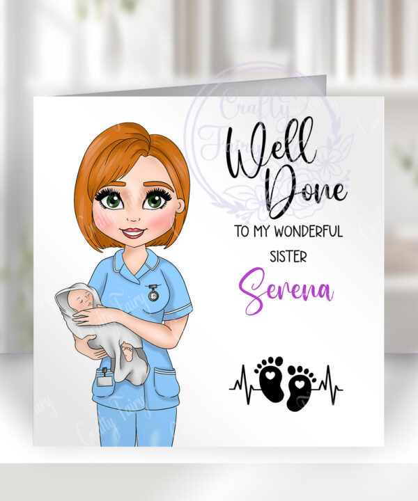 714 personalised midwife congrats card 1