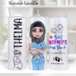 719 personalised midwife tumbler b