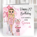 916 personalised teen girl who loves makeup card 1