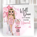 916 personalised teen girl who loves makeup card congrats 1