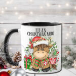 3538 personalised highland cow christmas mug 2