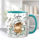 3540 personalised highland cow baker mug 1