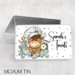 3542 personalised highland cow baker cookie tin 1