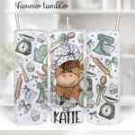 3548 personalised highland cow baker tumbler 2