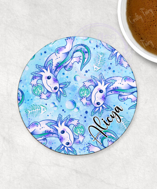 3558 personalised axolotl coaster 2