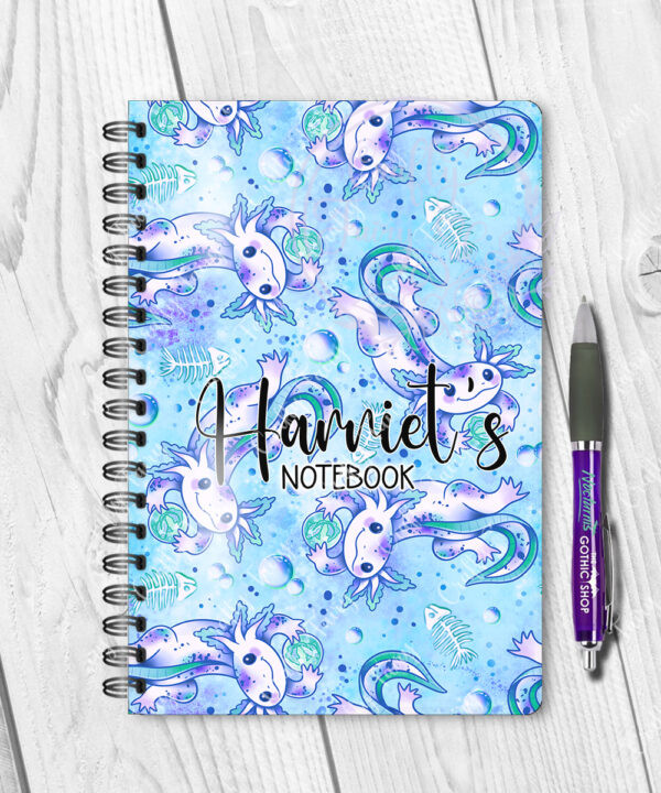 3561 personalised axolotl notebook 1