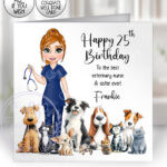 3566 personalised veterinary nurse birthday card 1
