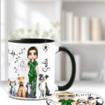3567 personalised veterinary nurse mug coaster