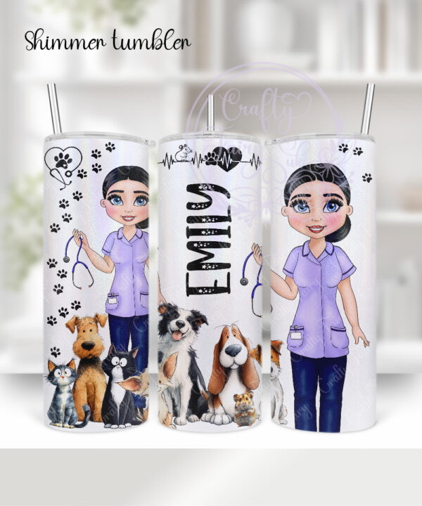 3569 personalised veterinary nurse tumbler 2
