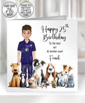 3572 personalised vet birthday card 1