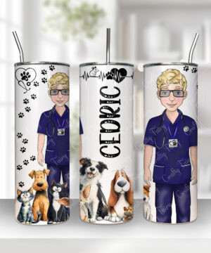 3575 personalised vet mens tumbler gift 1