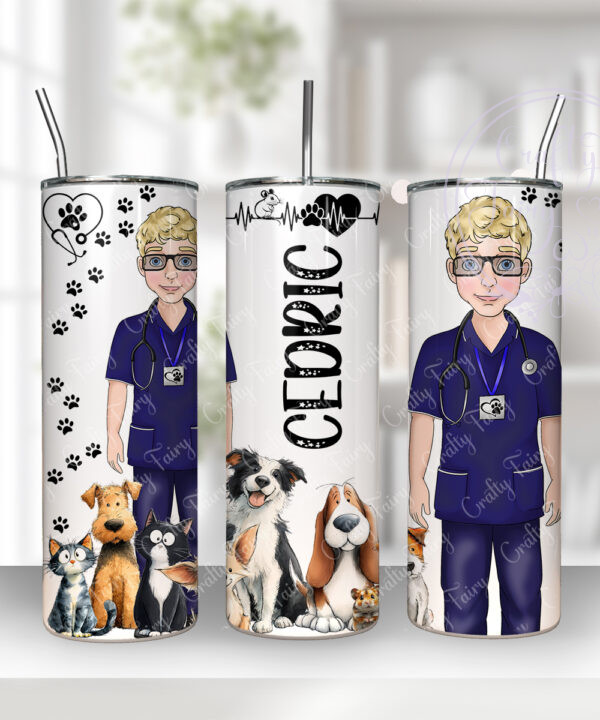 3575 personalised vet mens tumbler gift 1