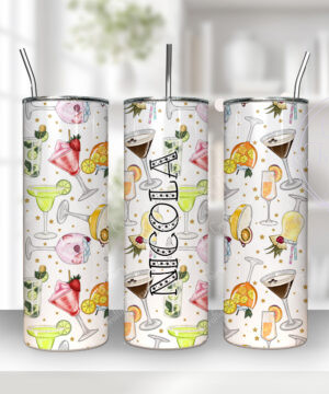 personalised cocktails 600ml 20oz straight tumbler