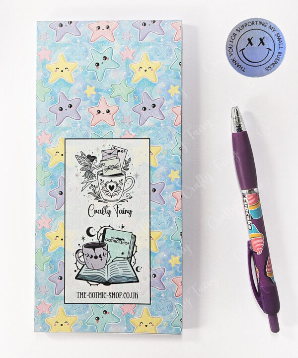 kawaii cute stars slim tall memo notes to do list notepad stationery