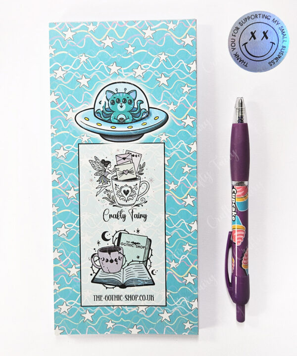 3634 alien cat slim notepad 3
