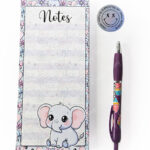 3637 kawaii elephant slim notepad 1