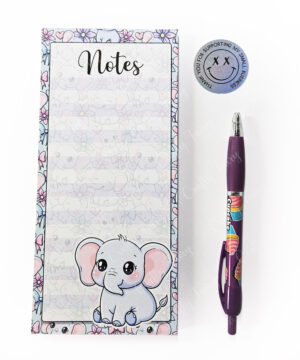 3637 kawaii elephant slim notepad 1