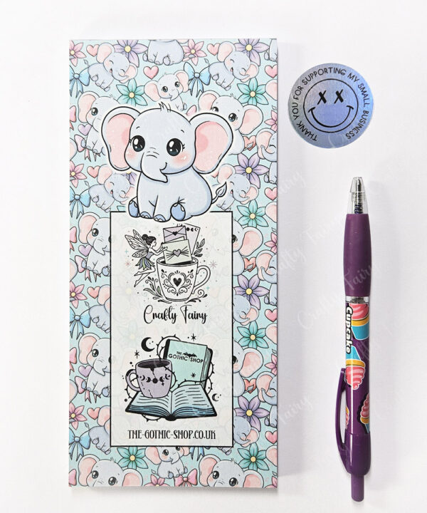 3637 kawaii elephant slim notepad 3