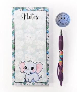 3638 kawaii elephant slim notepad 1a