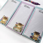 3642 magical books highland cow slim notepad 4