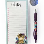 3644 irises highland cow slim notepad 1