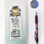 3644 irises highland cow slim notepad 3