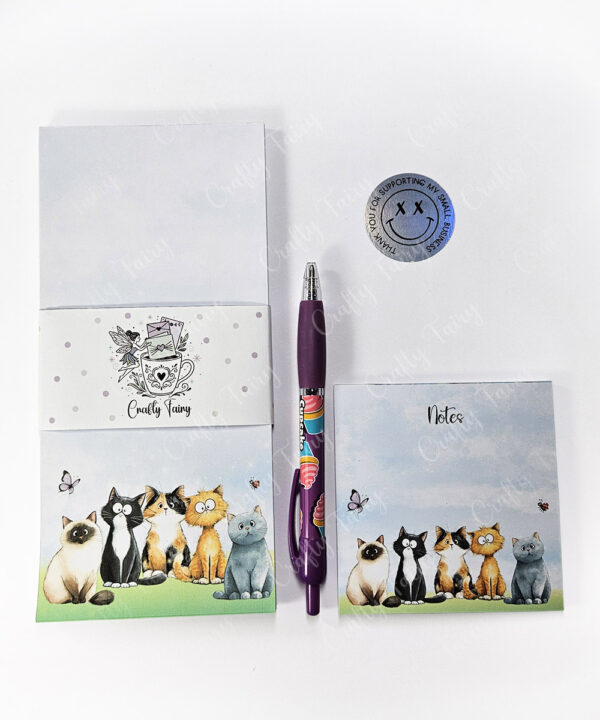 3648 doodle cats slim notepad 4