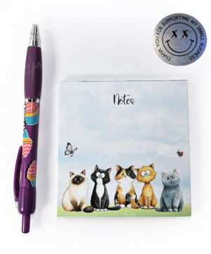 3650 doodle cats mini notepad 1